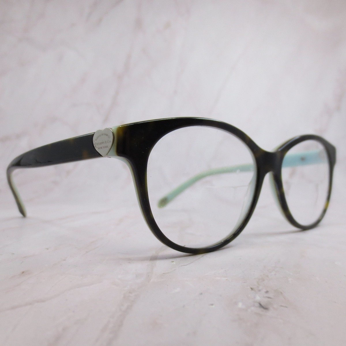 Tiffany & Co TF 2124 8134 Havana Tiffany Blue Heart Eyeglass