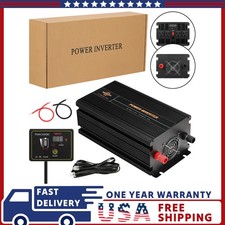 4000W Modified Sine Wave Inverter 12V To AC 110V 120V Car Power Universal Fit