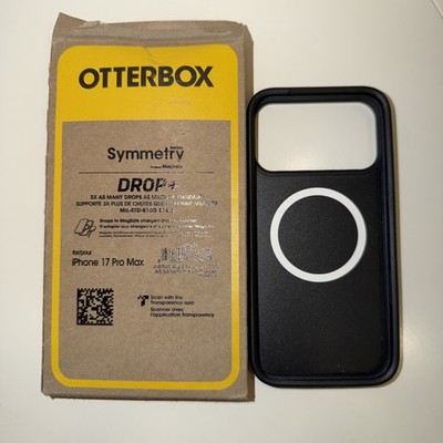 Black Case For iPhone 17 Pro Max Otterbox Symmetry Series Case MagSafe