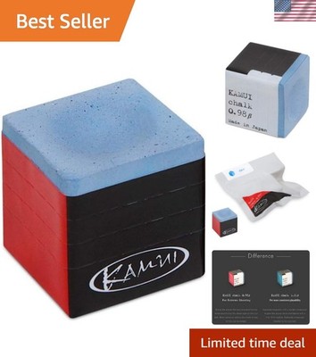 Lightweight Sky Blue Pool Cue Chalk - 0.98 Beta Formula for Precision Play