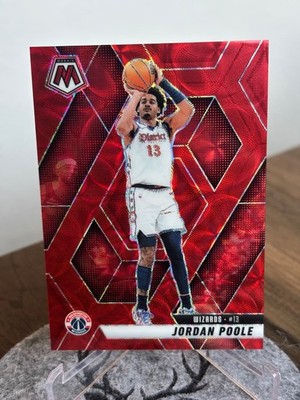   Jordan Poole 2024 25 Panini Mosaic International Red Mosaic #197 /75