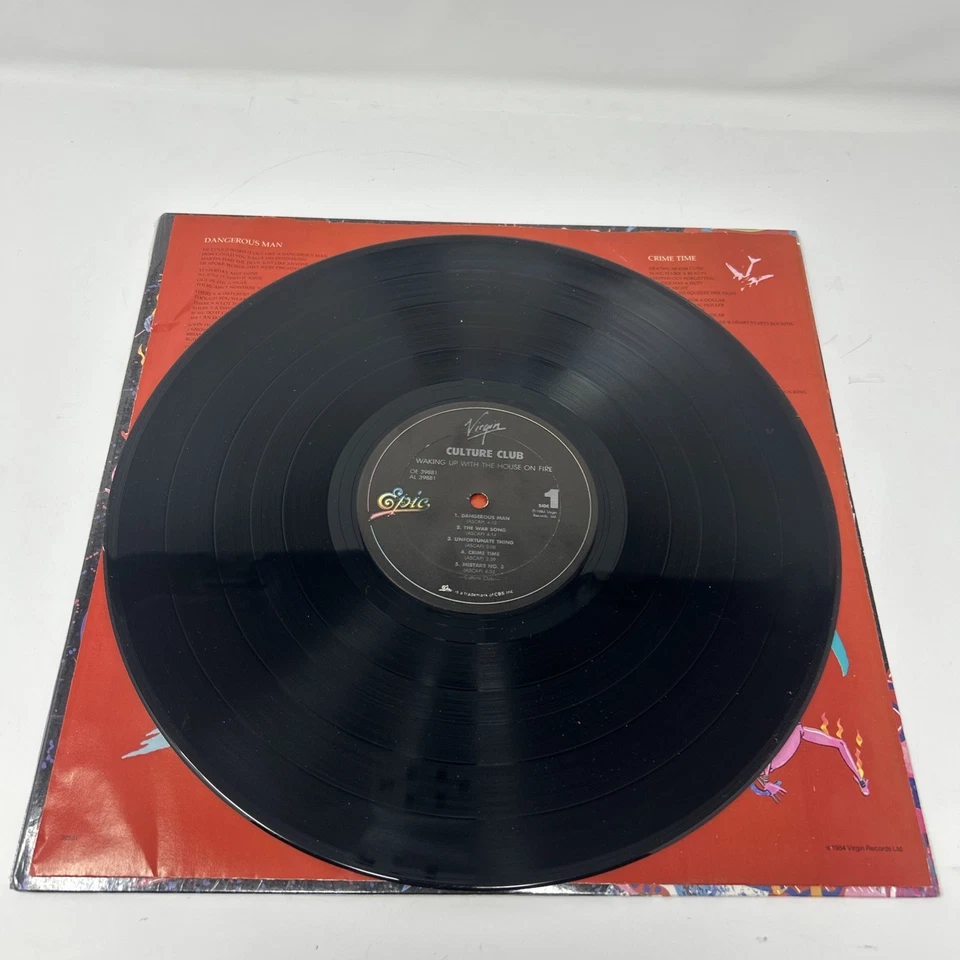 Culture Club Waking Up With The House On Fire Vinyl Record - OE39881 - Shrink - Image 4 of 4