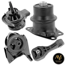 Front, Rear Engine Mounts & LH Manual Trans Mount 4PCS For Honda Fit 13-09 1.5L