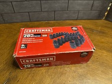 New Craftsman 28pc. Sae Metric 12 Drive Impact Bit Socket Set Cmmt42031