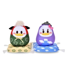 Disney Store Japan Donald Duck & Daisy Duck Plush NEW YEAR DARUMA 2026