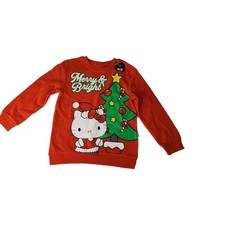 Hello Kitty Sweater Youth Girls Sizes Small to XL Christmas Merry  Bright