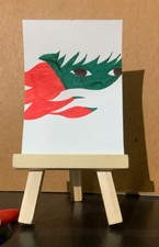 ACEO original Colored pen art Negative Goblin by Adarxmin