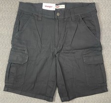 Wrangler Men's Black LOOSE Cargo Shorts Size 34 "fit 36x10" NWT
