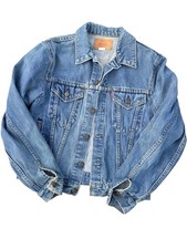 Levi  s Vintage 70706 -0216 Small e Type III Trucker Jacket Denim Youth Size 20