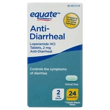Equate Anti-Diarrheal HCI 2mg 24 Count