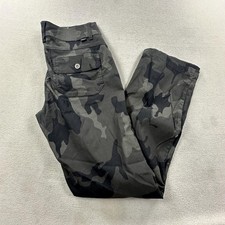 PrAna Pants Womens 8 Gray Camo Halle Pant 2.0 Standard Fit Boot Cut Hiking Camp