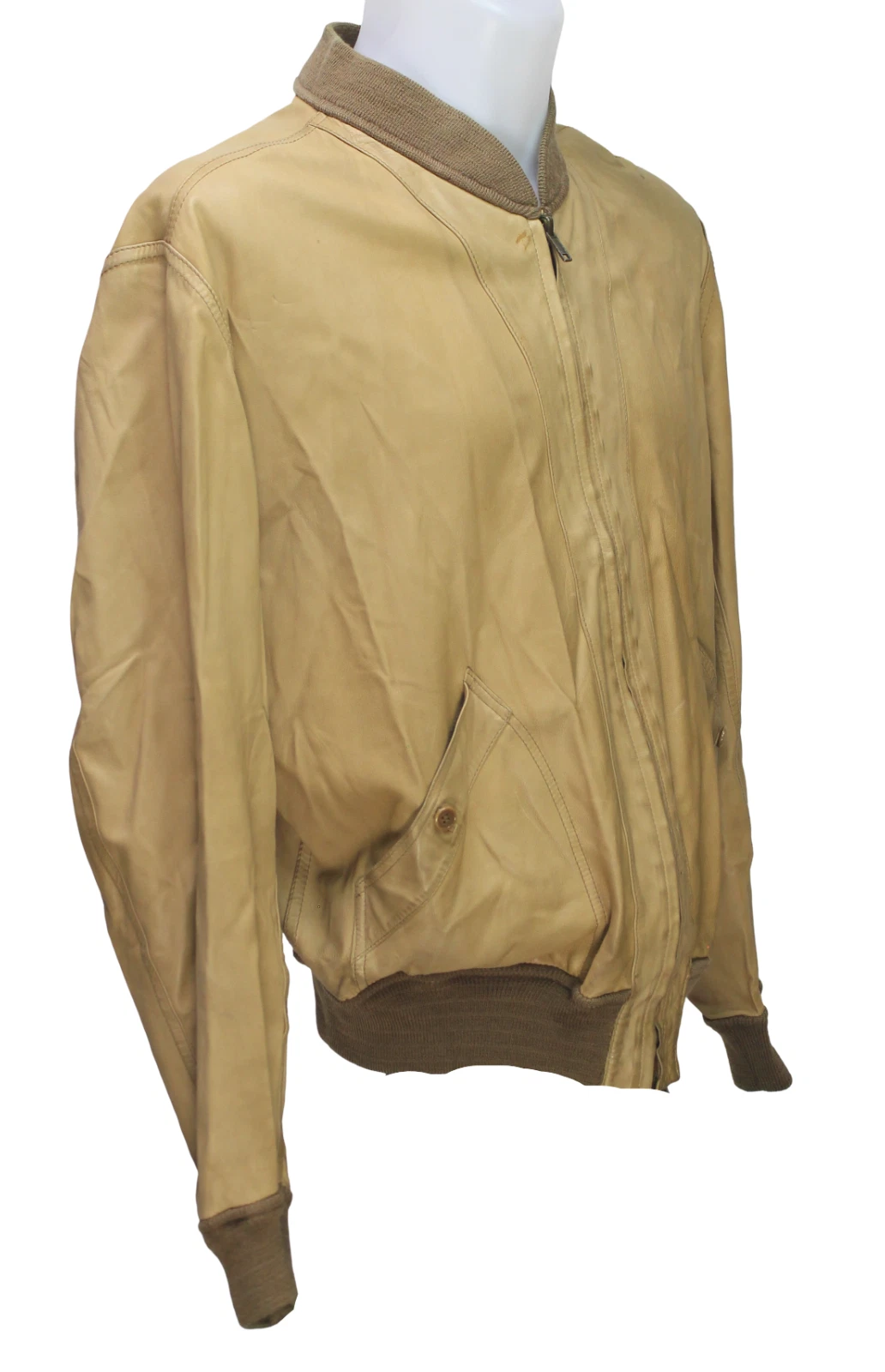 Bally of Switzerland Soft Leather Reversible Bomber Jacket Camel Italy Size 40 - product detail image 13