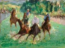 Edouard Manet At the Races Giclee Print on Canvas 8x10 Wall Art Painting Decor