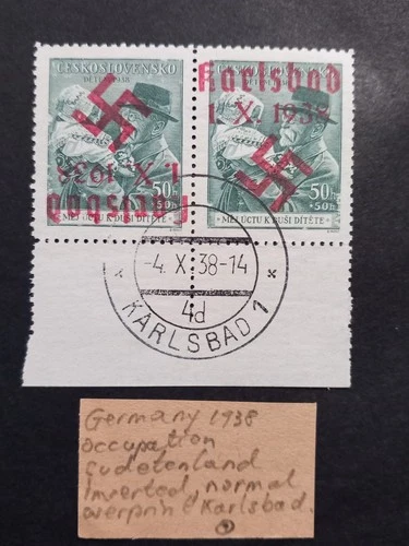 Stamp Ceskoslovensko Occupation  Germany