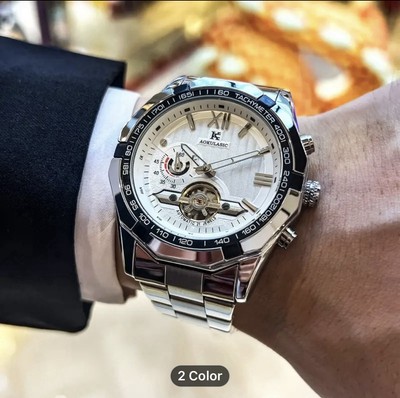AOKULASIC men s Sun Moon And Stars Automatic Mechanical Men s Watch 