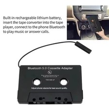 Car Audio Cassette Receiver Transmitter Bluetooth 5.0 Cassette Aux Adapter US