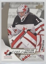 2019 Upper Deck Team Canada Juniors Midnight 1/50 Taylor Gauthier #20 2vh