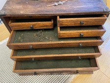 tool makers chest very good condition oak