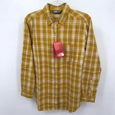 North Face Shirt Womens Sz S Plaid Boyfriend Arrowwood L/S Relaxed Grunge Gorp