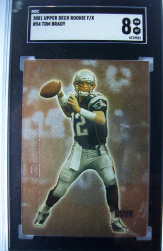 Tom Brady #54 2001 Upper Deck Rookie F/X card