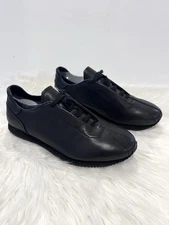 Zara Men Leather Sneakers X SR_A Black Causal Lace Up Shoes Size US 9 EU 42 $159