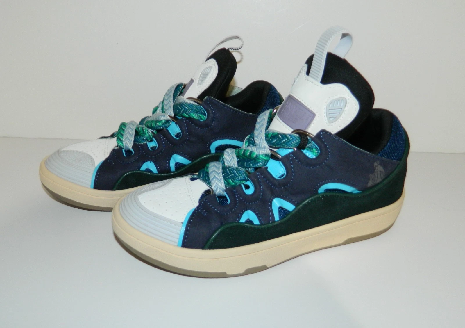 Lanvin — LANVIN CURB Skate Shoes Sneakers Blue Green Women's US 9 Men's US 7.5 EUR 40 41