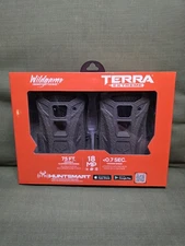2 Pack Wildgame TERRA EXTREME 18MP Trail Cameras Infrared Hunting Tree Stand Cam