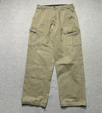 Wrangler Cargo Pants Mens 32 X 32 Khaki Military Chino Outdoors