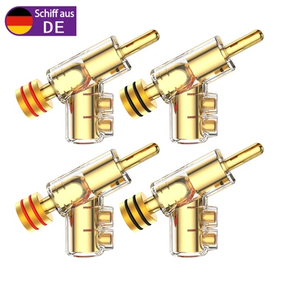 AUDIOCRAST 45 Grad Verriegelung vergoldet Bananenstecker Lautsprecherkabel Terminal Stecker