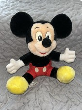 Vintage Disney MICKEY MOUSE Plush 10  Disneyland Walt Disney World Sitting