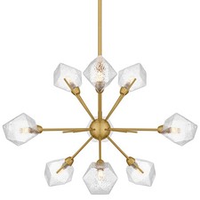 Quoizel PCSVD5034 Salvador 9 Light 30"W Sputnik Chandelier - Gold