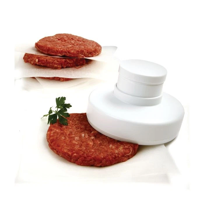 Prensa de hamburguesas Norpro de 4,5 pulgadas, blanca Foto 3 de 4