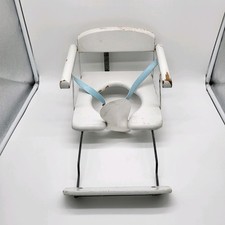 Trimble Kiddie-Trainer Child Potty Training Wooden Chair Seat Vtg 1955 50s USA