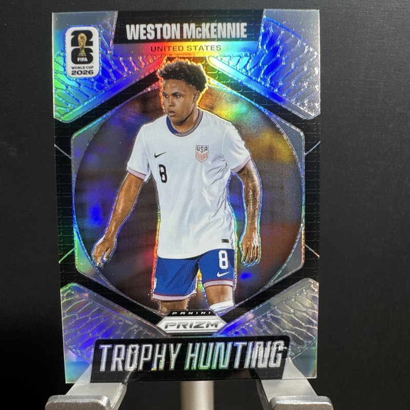 2026 Panini Prizm World Cup - Weston McKennie Trophy Hunting Silver Prizm USA