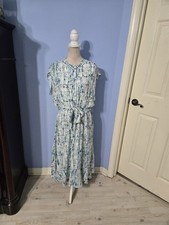 Apt.9 Large Dress Womens Multicolored Belted Midi