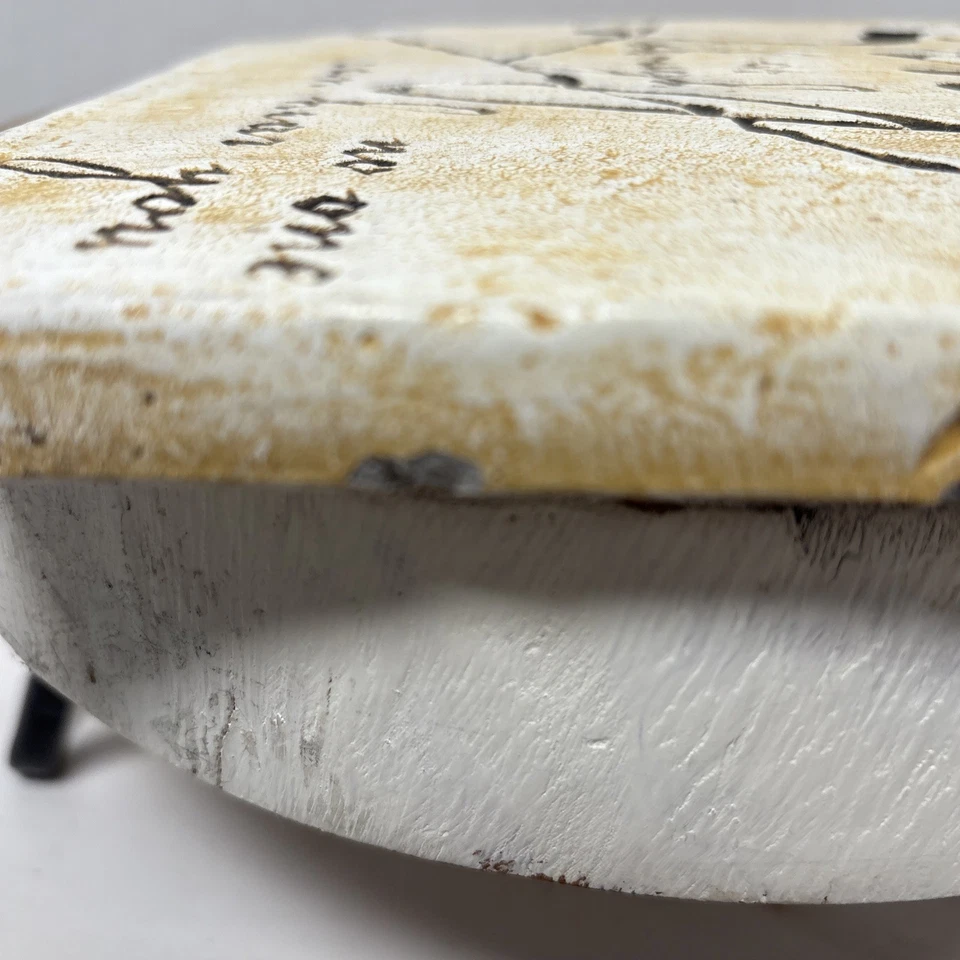 CERAMIC “SING AS THOUGH NO ONE CAN HEAR YOU” WALL PLAQUE HANGING 8”x8” MUSIC - Image 4 of 4