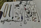Estate Lot VTG  Gold-Tone Costume Jewelry Pieces Some PCs Signed.