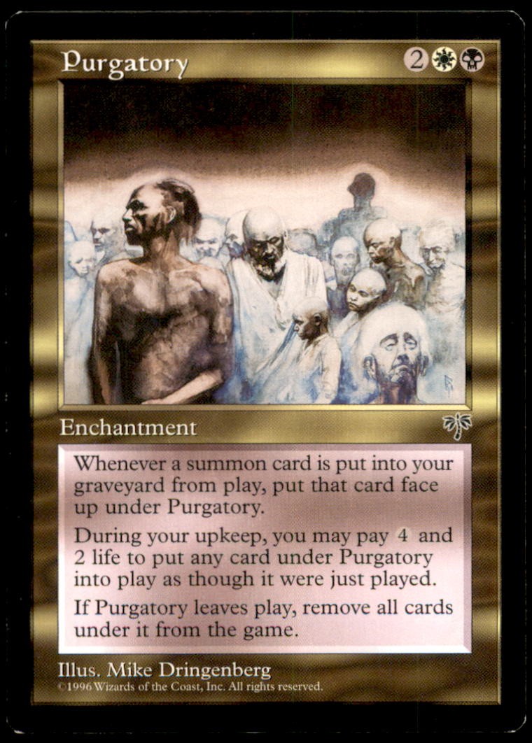 Purgatory LP Light Play Mirage MTG [6597]