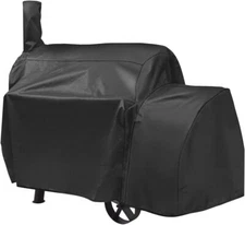 Offset Smoker Cover, Outdoor Heavy Duty Waterproof Grill Cover Compatible for...