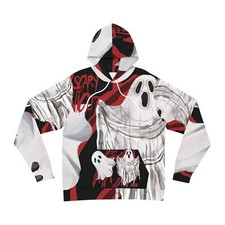 Sudadera con capucha unisex de Halloween para él o ella, sudadera con capucha Scary Night Ghost