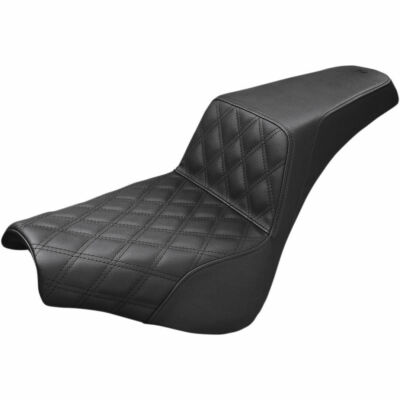 Saddlemen Black Step-Up Front Lattice Stitch Seat 2018-20 Harley Softail Models