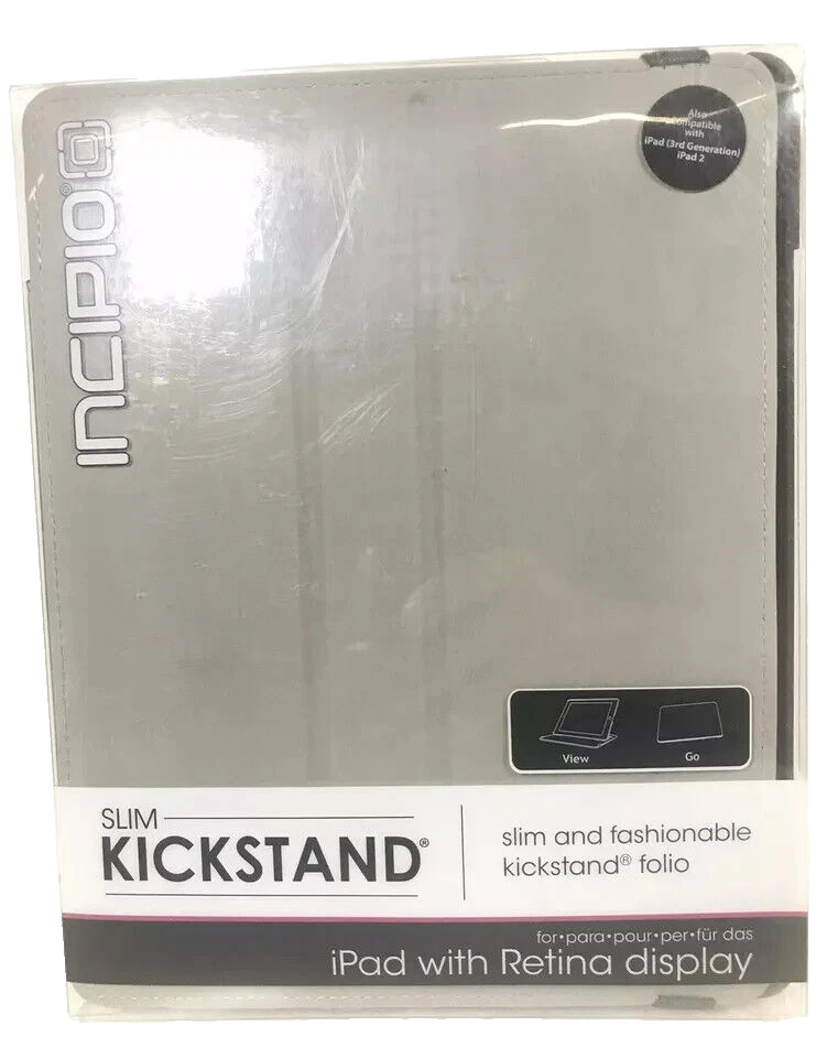 Incipio Slim Kickstand w/ Retina Display for iPad(3rd gen)/iPad2 - Gray - Image 2 of 4