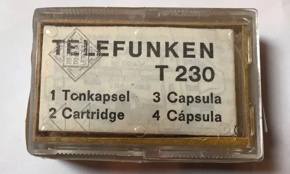 Cartucho Telefunken T230 con aguja NOS este es el original hecho en Alemania 🇩🇪 Foto 2 de 4