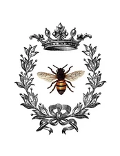 Temporary tattoo -Queen Bee tattoo (approx 3" each)