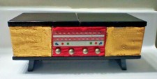 Mid century stereo hi-fi music jewelry box plays cradle song WORKS