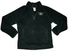 Disney Parks Disney World Unisex Black 1/4 Zip Fleece Sweater W/ Pockets; S