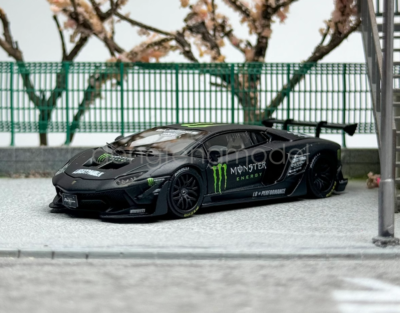 JEC 1:64 Scale Black Aventador LP700 Monster LBWK Sports Diecast