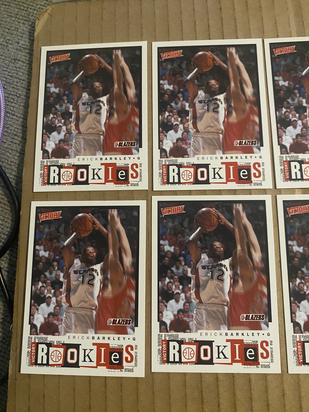 (14) 2000-01 Upper Deck Victory #271 Erick Barkley Lot #1 Rookies RCs RC Rookie