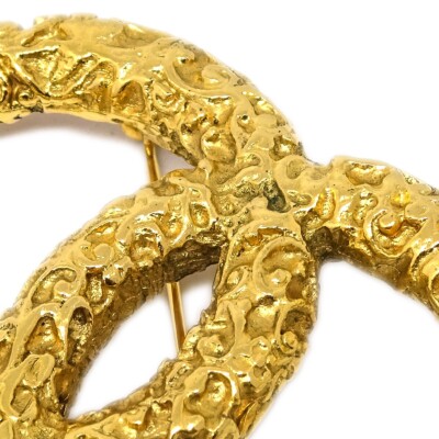 Chanel Fringe Brooch Pin Gold 93A KK90847 | eBay