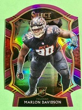 Marlon Davidson Panini Select 2020 Purple Die Cut Prizm #95 Concourse Rookie